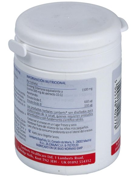 Ginseng Siberiano 1500 mg de Lamberts