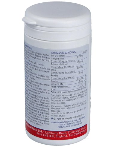 Refreshall® (Vit, Min, Gingko, Melisa, Romero +) de Lamberts