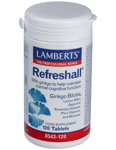 Refreshall® (Vit, Min, Gingko, Melisa, Romero +) 120 Tabs. de Lamberts