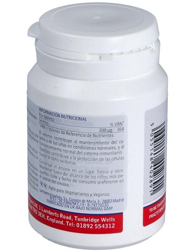 Selenio 200 µg (Como L-Selenometionina) de Lamberts