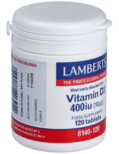 Vitamina D3 400 UI (10 µg) de Lamberts
