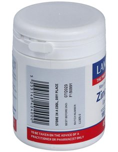 Zinc 15 mg (Como citrato) 180 Tabs. de Lamberts 2