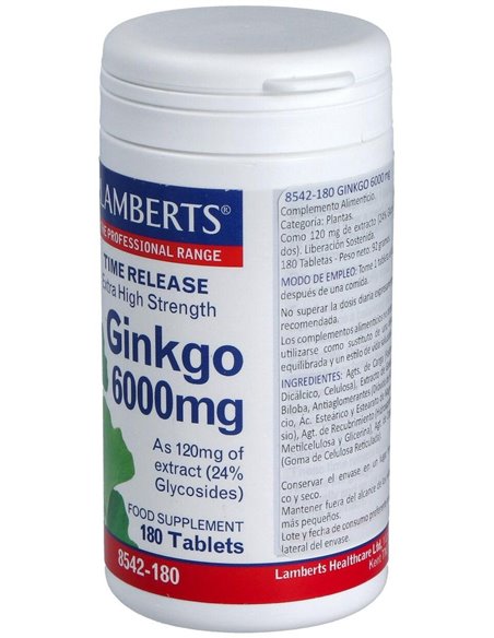 Ginkgo Biloba 6000 mg de Lamberts