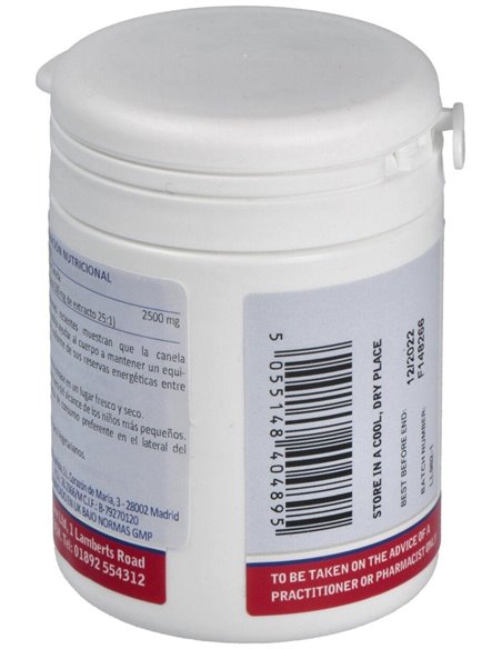 Canela 2500 mg (Cinamaldehído del 62%  73%) 60 Tabs. de Lamberts