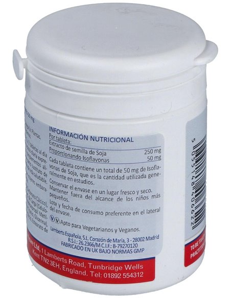 Isoflavonas de Soja 50 mg de Lamberts