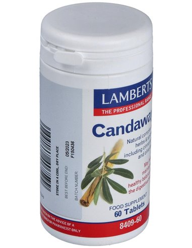 Candaway® (Canela, olivo, hinojo y orégano) 60 Tabs. de Lamberts
