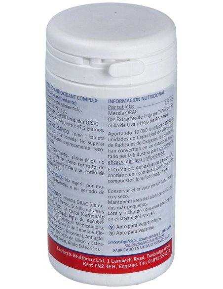 Complejo Antioxidante (10.000 ORAC) de Lamberts