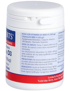 Vitamina D3 4000 UI (100 µg) de Lamberts 2