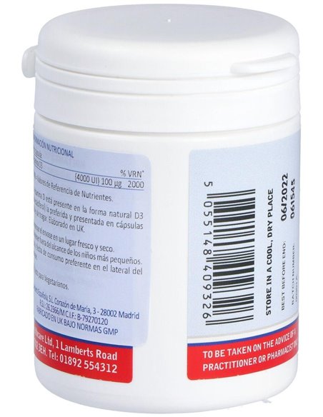 Vitamina D3 4000 UI (100 µg) 120 Caps. de Lamberts