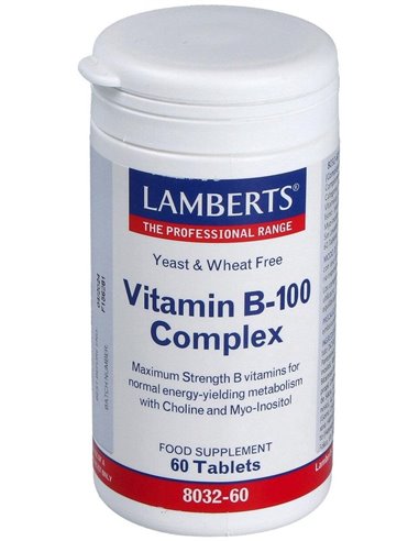 Complejo de Vitaminas B-100 60 Tabs. de Lamberts