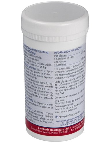 L-Carnitina 500 mg de Lamberts