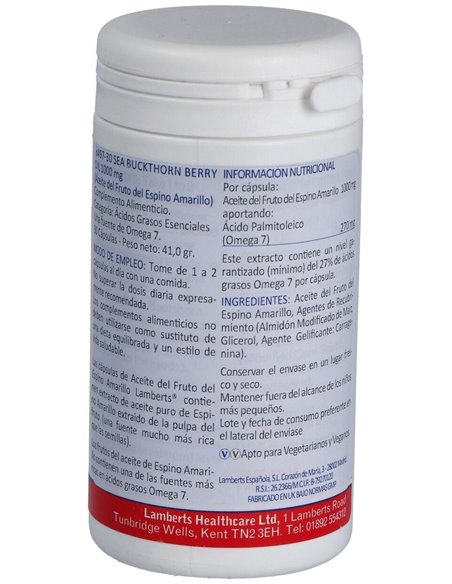 Aceite del fruto del Espino Amarillo 1000 mg de Lamberts