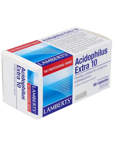 Acidophilus Extra 10 (10000 millones por cápsula) de Lamberts