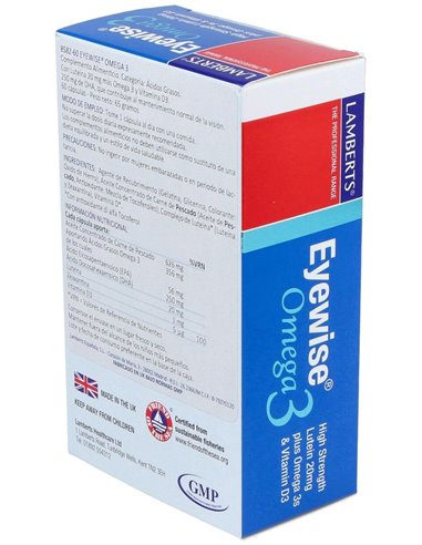 Eyewise® Omega 3 (Luteína, Zeaxantina. Vit D3) de Lamberts