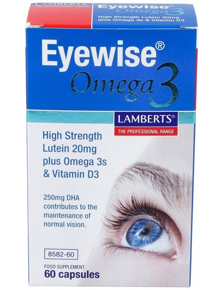 Eyewise® Omega 3 (Luteína, Zeaxantina. Vit D3) de Lamberts