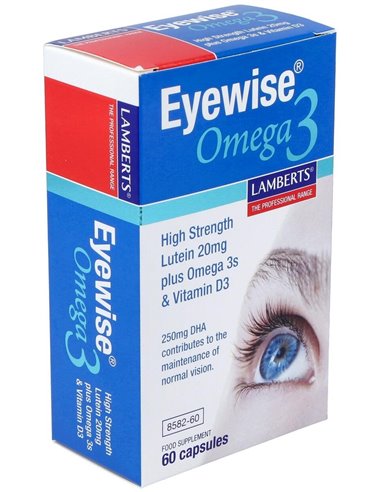 Eyewise® Omega 3 (Luteína, Zeaxantina. Vit D3) 60 Caps. de Lamberts