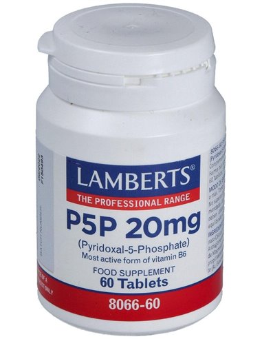 P5P 20 mg (Piridoxal-5-Fosfato) de Lamberts