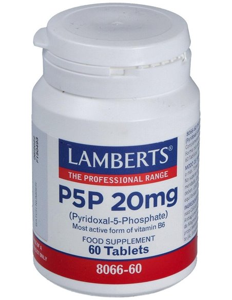 P5P 20 mg (Piridoxal-5-Fosfato) de Lamberts