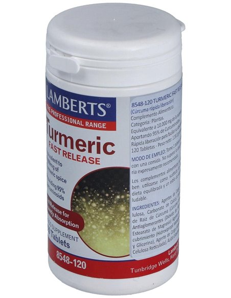 Cúrcuma de Liberación Rápida 120 Tabs. de Lamberts