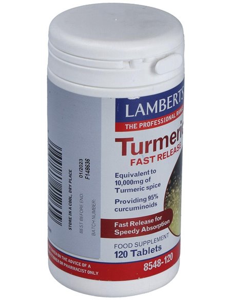 Cúrcuma de Liberación Rápida 120 Tabs. de Lamberts