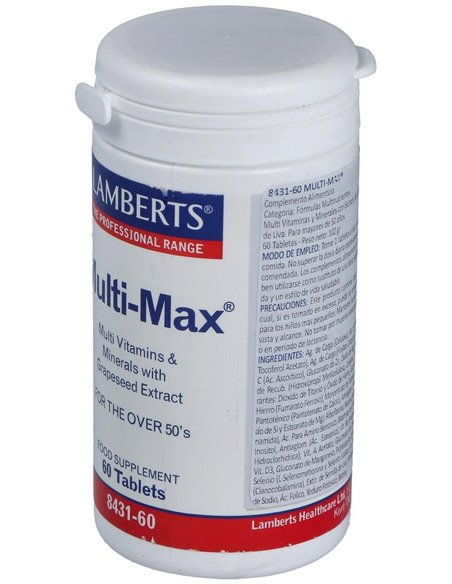 Multi-Max® (Para Mayores de 50) 60 Tabs. de Lamberts