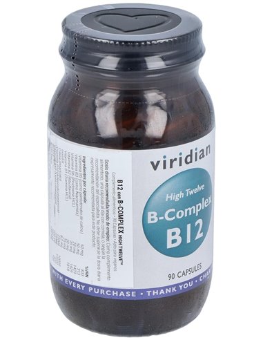 High Twelve Vit B12 Con B Complex 90Cap.Veg. de Viridian