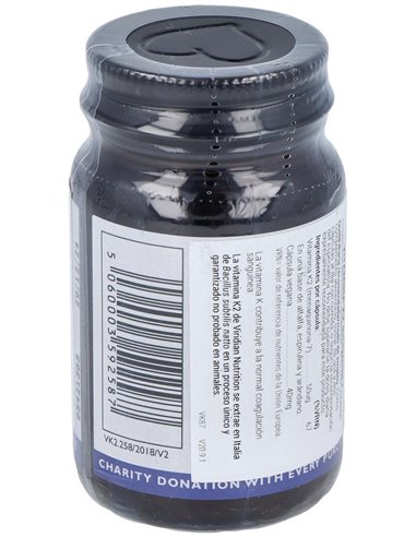 Vitamina K2 50Ug 30Cap.Veg. de Viridian