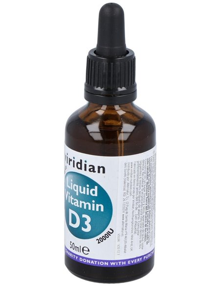 Vitamina D3 2000Iu Liquida Vegana 50Ml. de Viridian