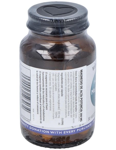 Magnesio Alta Potencia 300Mg. 30Cap.Veg. de Viridian
