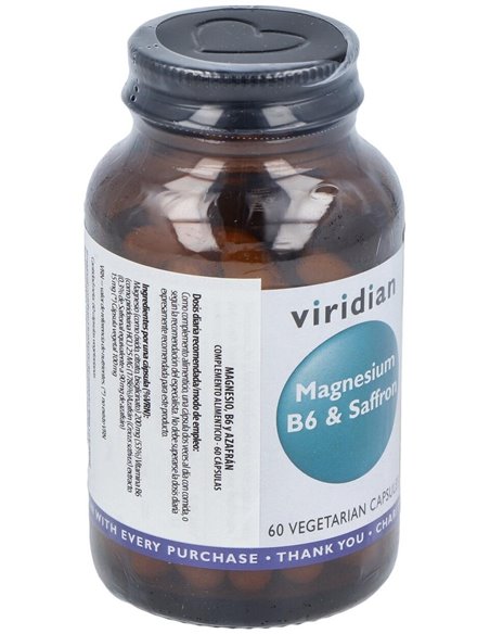Magnesio+B6+Azafran 60Cap.Veg. de Viridian