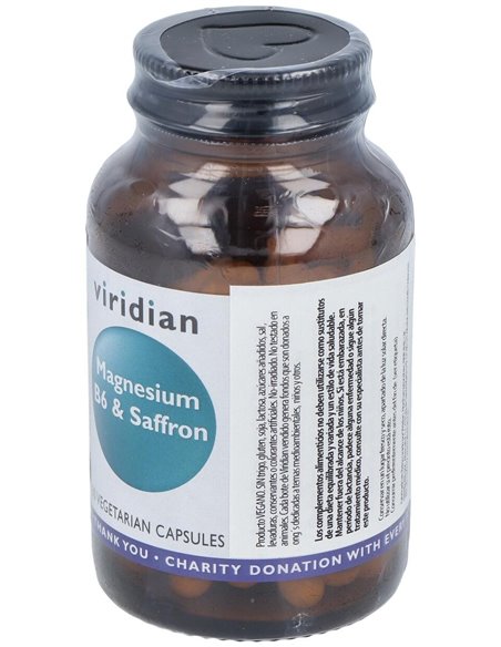 Magnesio+B6+Azafran 60Cap.Veg. de Viridian