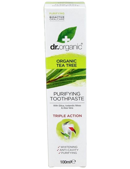 Pasta De Dientes Arbol Del Te Organico 100Ml. de Dr. Organic