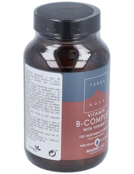 B-Complex Con Vitamina C 100 Vcáps de Terranova
