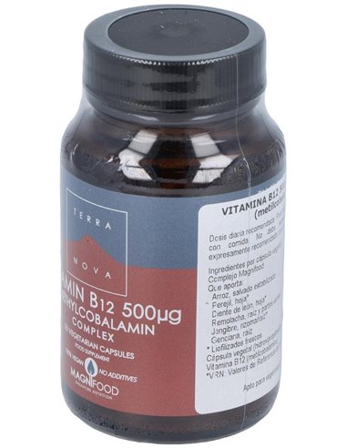 Vitamina B12 500Mcg Complex (Metilcobalamina) 50Vc de Terranova