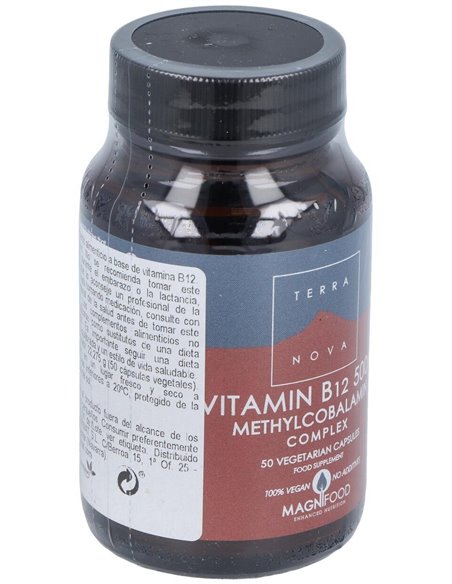 Vitamina B12 500Mcg Complex (Metilcobalamina) 50Vc de Terranova