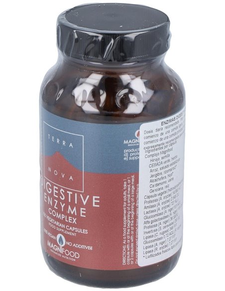 Enzimas Digestivas Complex 100 Vcáps de Terranova