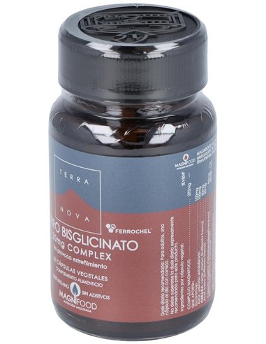 Hierro Bisglicinato 20 Mg Complex 50 Vcáps de Terranova