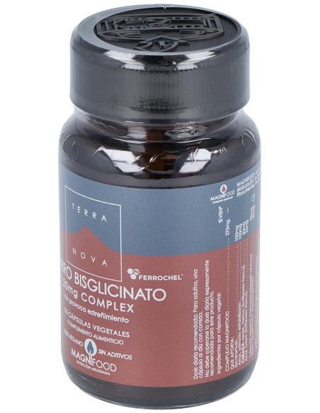 Hierro Bisglicinato 20Mg. 50Vcap. de Terranova
