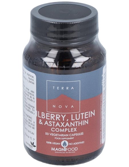 Mirtilo, Luteína Y Astaxantina Complex 50 Vcáps de Terranova