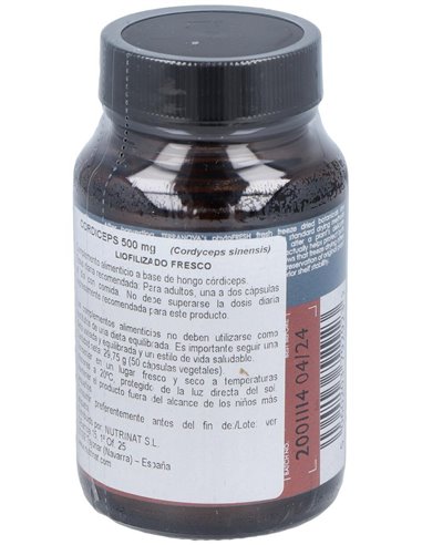 Córdiceps 500 Mg (Cordyceps Sinensis)  50 Vcáps de Terranova
