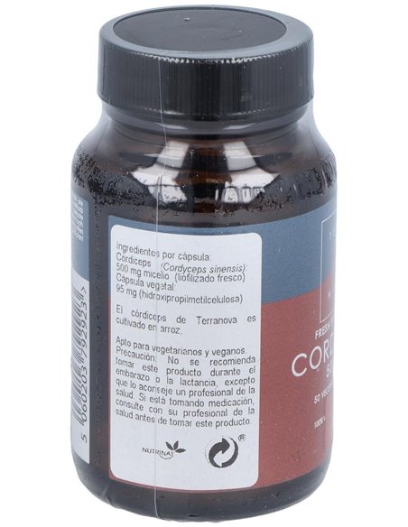 Córdiceps 500 Mg (Cordyceps Sinensis)  50 Vcáps de Terranova