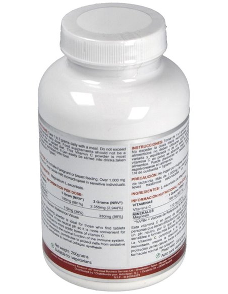 Ascorbato De Magnesio 200Gr.Polvo de Airbiotic