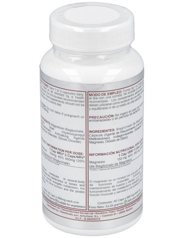 Magnesium Bisglicinato 150Mg. 60Cap. de Airbiotic