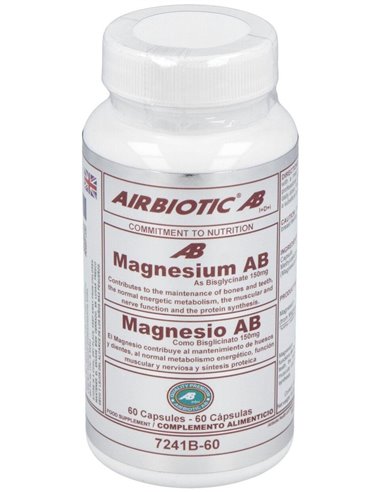 Magnesium Bisglicinato 150Mg. 60Cap. de Airbiotic