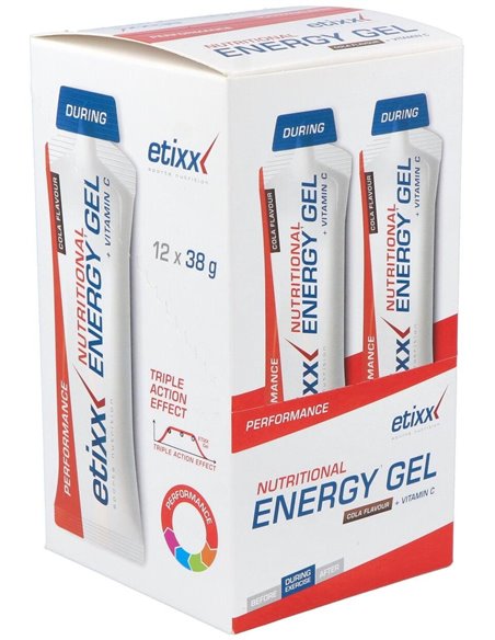 Etixx Energy Nutritional Gel Sabor Cola 12Ud. de Etixx