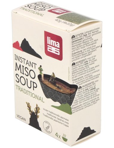 Sopa Miso Tradicional Instantanea 4Sbrs. Bio Vegan de Lima