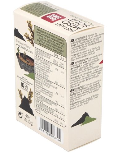 Sopa Miso Tradicional Instantanea 4Sbrs. Bio Vegan de Lima