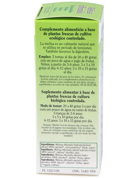 Ext. Melissa Officinalis (Melisa) 50Ml. de Biover