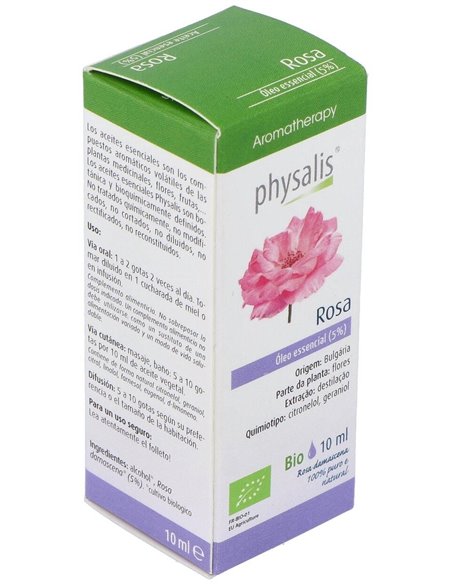 Esencia Rosa Damascena 10Ml. Bio de Physalis