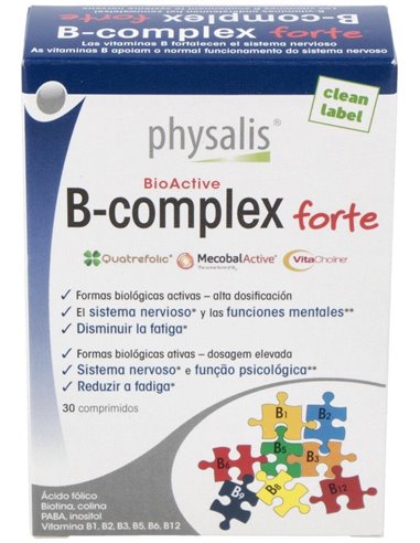 Vit B Complex Forte 30Comp. de Physalis